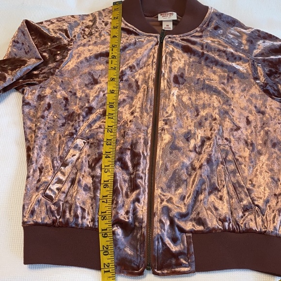 Bomber Jacket Plush Plum Mossimo size XS - Picture 6 of 11